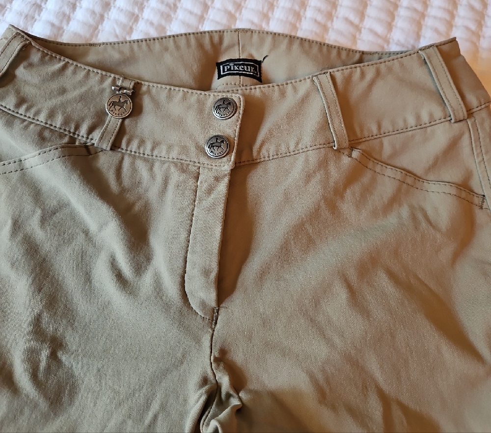 Women's Tan Riding Pants - Picture 2 of 3